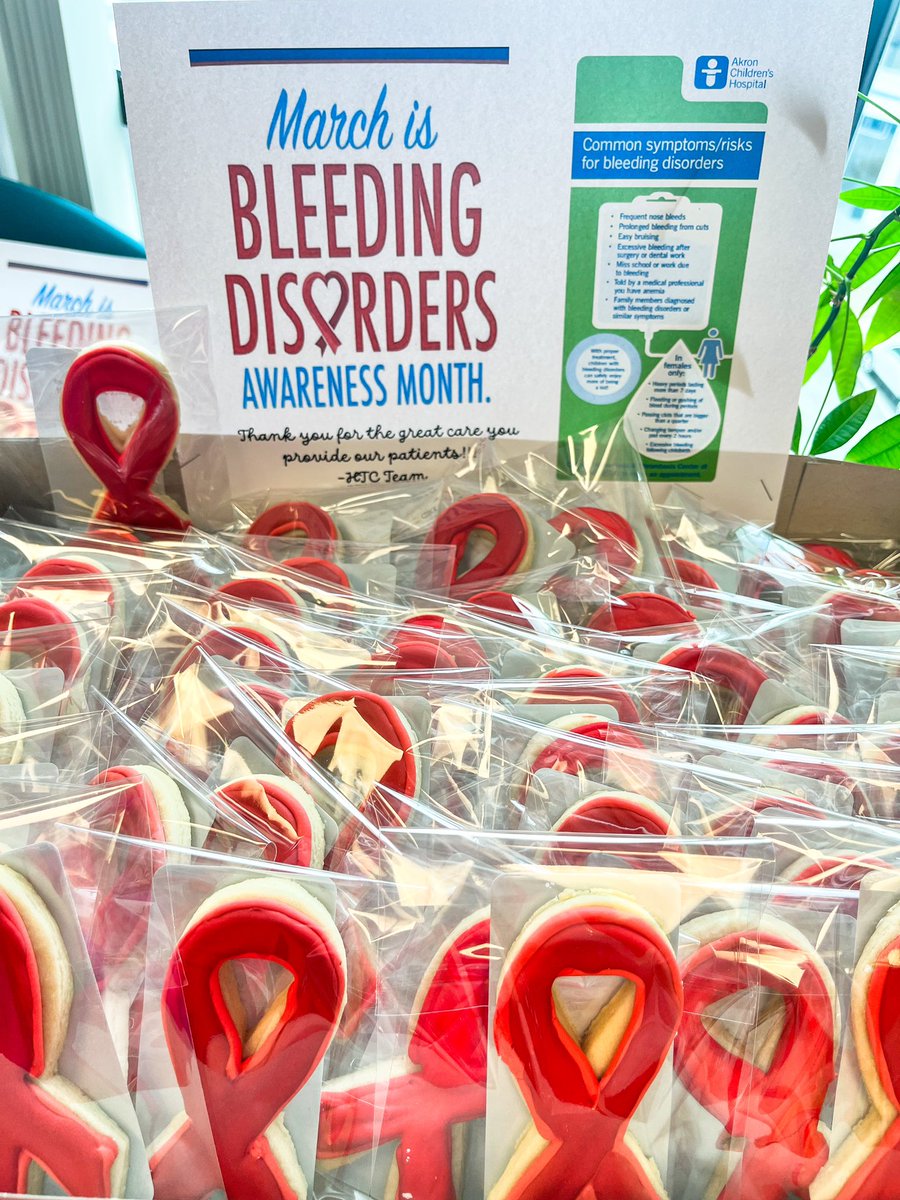 It’s that time of year again!🩸♥️Spreading awareness today at <a href="/AkronChildrens/">Akron Children's</a> <a href="/ACHShowersCtr/">Showers Center for Child Cancer & Blood Disorders</a> for #bleedingdisordersawareness #hemophilia #vWD <a href="/iboehmama/">Irene Boehlefeld</a>