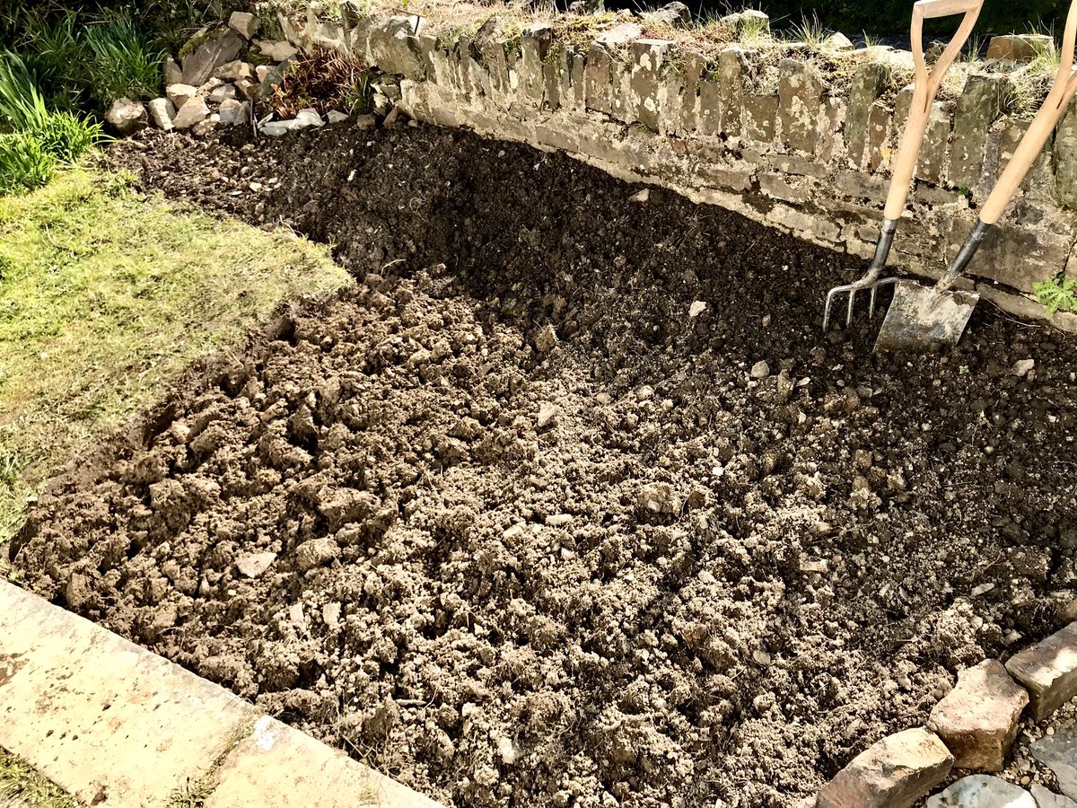 keithtesterliv1's tweet image. Digging has started in the front garden of our cottage here at The Devon Patch, the soil is not too bad, a few stones here and there! Plus Sweetpeas are really starting to romp away in the porch. #devonpatch #digging #soil #gardening #stonewall #sweetpeas #stonepath