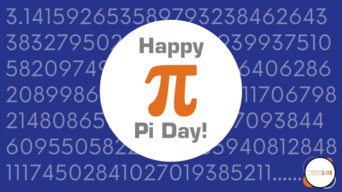 springfieldLD's tweet photo. Happy #Pi Day! Just like Pi, we will never stop finding a solution for your lighting and design needs! https://t.co/XQj5bsgEnz https://t.co/F5a6efZtxn