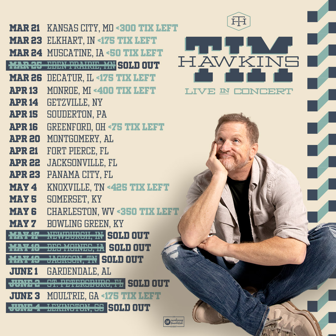 Tim Hawkins on Twitter "Get your tickets for my Spring Tour now before