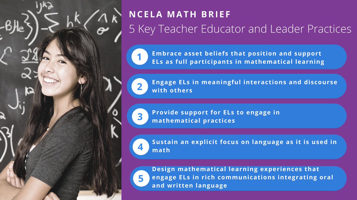 ASKNCELA1's tweet photo. We’re celebrating the #InternationalDayofMathematics! Interested in practices for facilitating #math instruction for #ELs? Check out the NCELA Teaching Brief and podcast, Integrating Language While Teaching Mathematics. https://t.co/O241KOAW2u #PiDay https://t.co/9zv4bw10PH