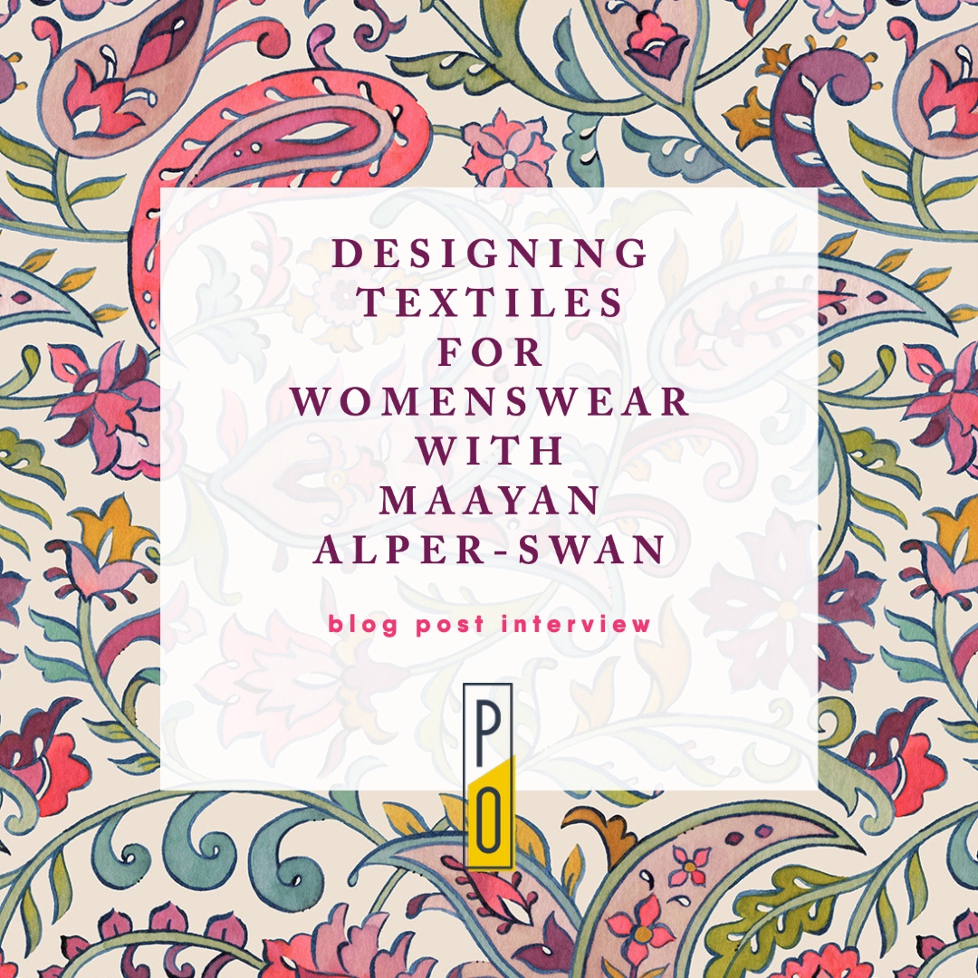 PATTERNOBSERVER's tweet photo. MAAYAN ALPER-SWAN!!!! Will be our March Guest Expert in the Textile Design Lab, she just sat down to answer some questions over on the blog. Find out about her surface design and illustration business and join us March 27th at 1pm EST https://t.co/CNCNr9HbMr