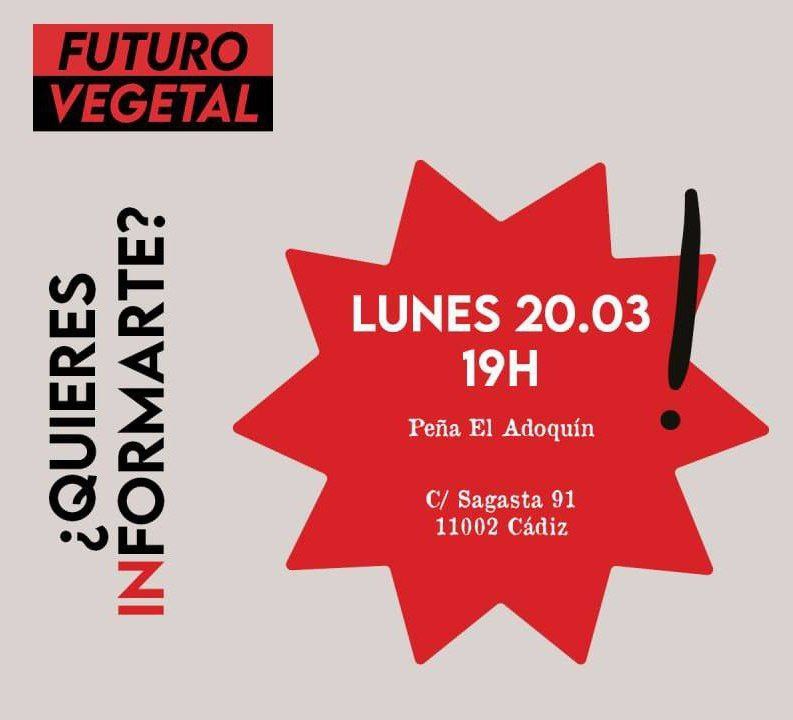Este próximo lunes 20M a las 19:00 en la Peña El Adoquín los compas de @futurovegetal van a venir a contarnos sobre su lucha.
Ven a conocerles!
❤️En la peña el adoquín🔥