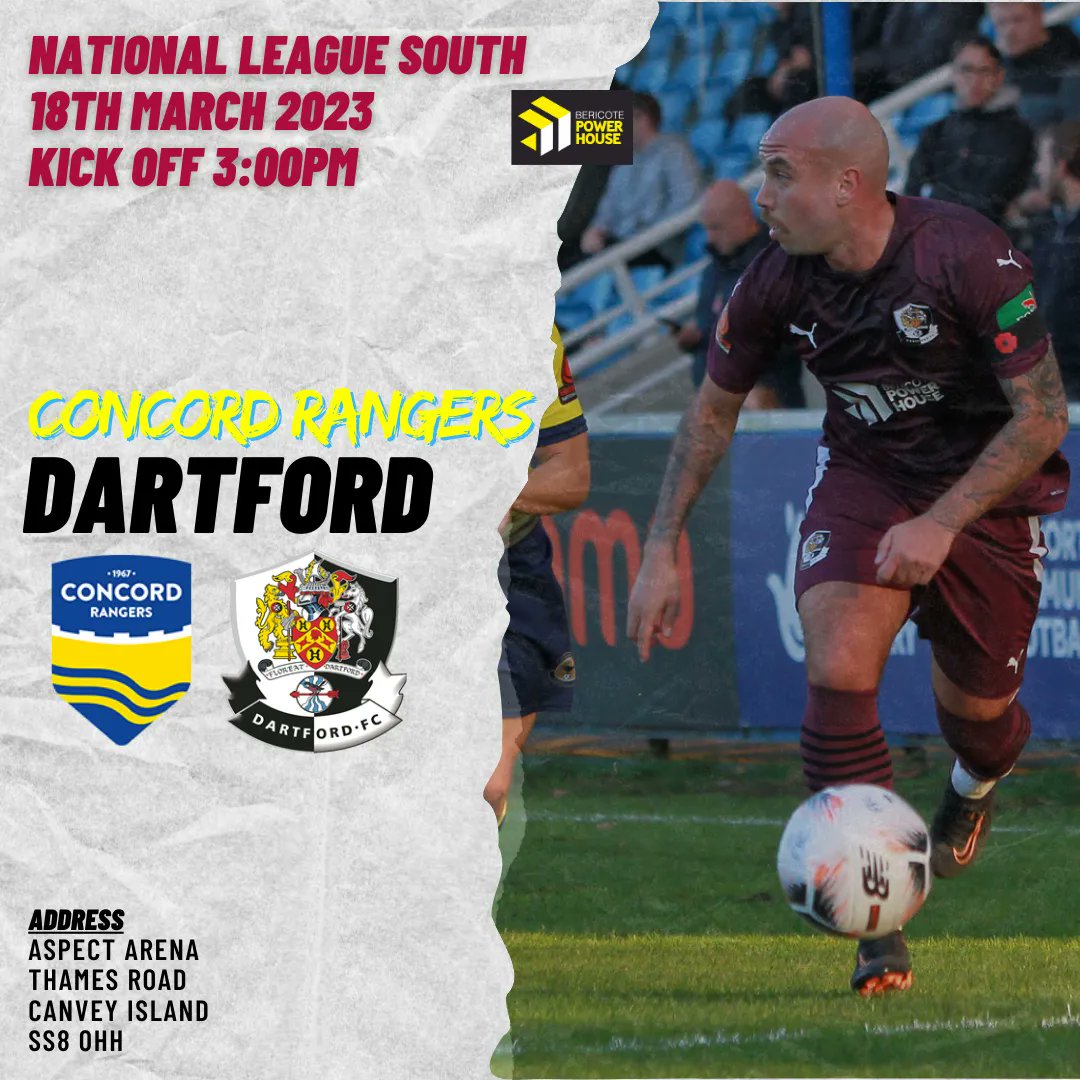 𝗡𝗘𝗫𝗧 𝗨𝗣! 🔜 🏖️ The Darts travel to the Beach Boys! 🎟️ All tickets purchased online for Saturday's match at the Aspect Arena raises funds for Concord's charity partner @Indeerosetrust ➡️ buff.ly/3FnwgaJ #DartfordFC #DartsFC