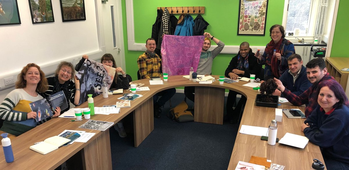 Really enjoyed meeting the students at the Seaweed Academy at <a href="/SAMSoceannews/">Scottish Association for Marine Science</a>. Thank you Rhianna, for the invitation to join as a guest speaker and talk about our work at <a href="/Crubag/">Crùbag</a> combining marine science with textiles and making dyes from seaweed.