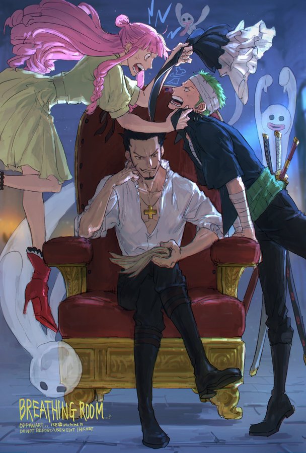 How strong is Zoro (Wano/Plus Enma) in comparison to Mihawk?