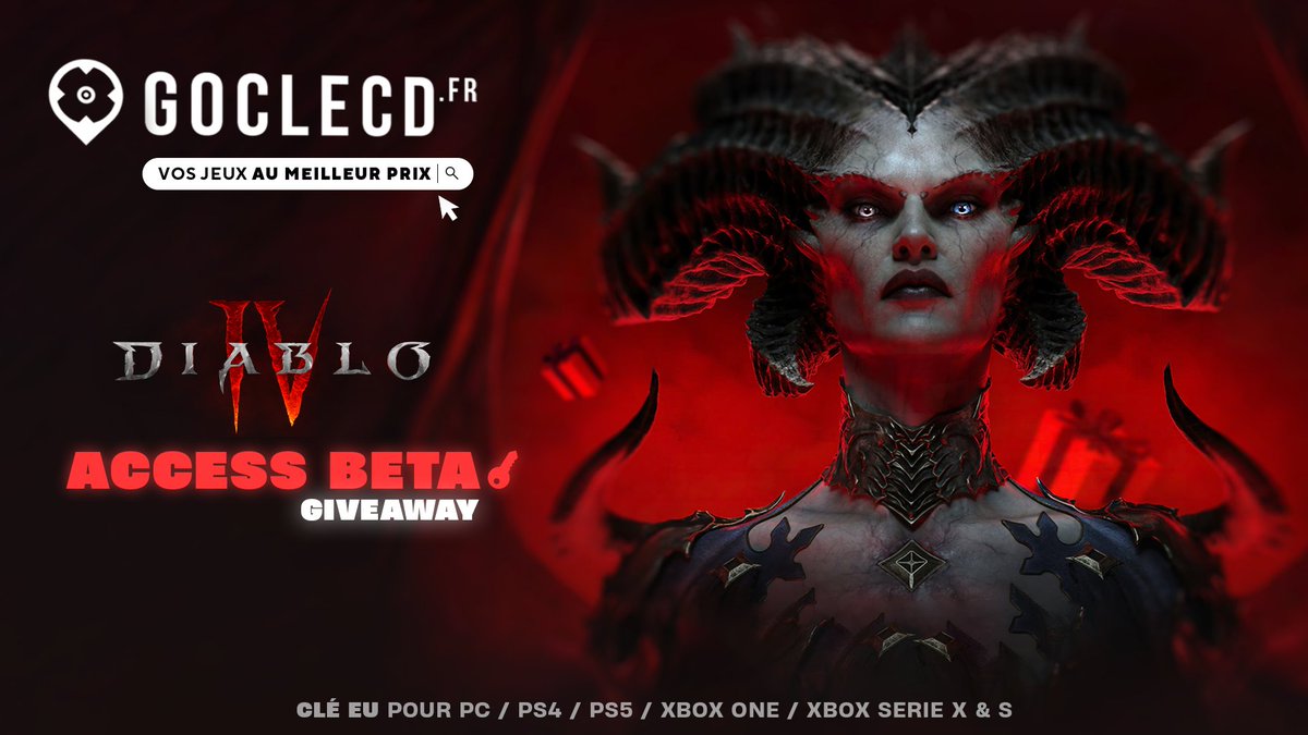 JulienZell's tweet image. 🎁CONCOURS  DIABLO IV👿

Tu veux déchainer les enfers ? 🔥
Dès ce week-end ?🔥🔥
Gagne ton Early Accès  #DiabloIV 
(toutes plateformes) et joue à la BETA 😎

Pour participer:
👉 Follow @Goclecd  et @JulienZell 
👉RT &amp;amp; Like ce tweet
⏳TAS  17.03  ⌛️

🔥 HELL YEAH🔥
#CONCOURS