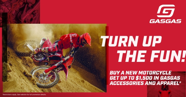 Lethbridgehonda's tweet photo. TURN UP THE FUN with up to $1,500 in GASGAS ACCESSORIES and APPAREL with the purchase of a new GASGAS Motorcycle from Lethbridge Honda Centre. https://t.co/dXy7n0dt4h https://t.co/GLmdaPLMhB