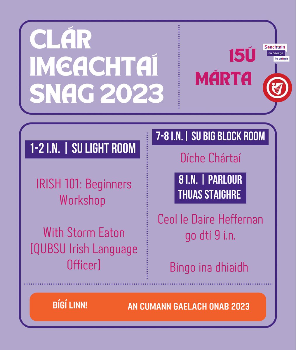 An Cumann Gaelach QUB tweet media