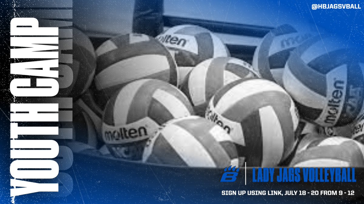 We will be having our youth camp on July 18 - 20 from 9 - 12.  It's an awesome opportunity for our HS athletes to work with kids interested in volleyball!  More information within the following link and consider signing up here: tinyurl.com/HBYouthVBallCa…