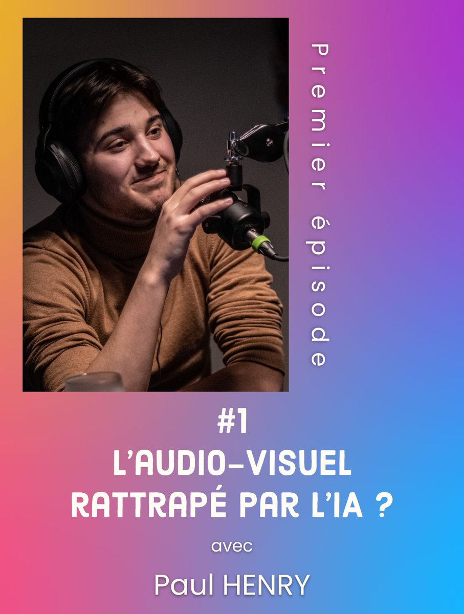 quentinan_'s tweet photo. Premier épisode avec @Paul_H88 sur l’Audio-Visuel et l’IA ! 

J’attends vos retours 😘 https://t.co/z746B9uD6Y