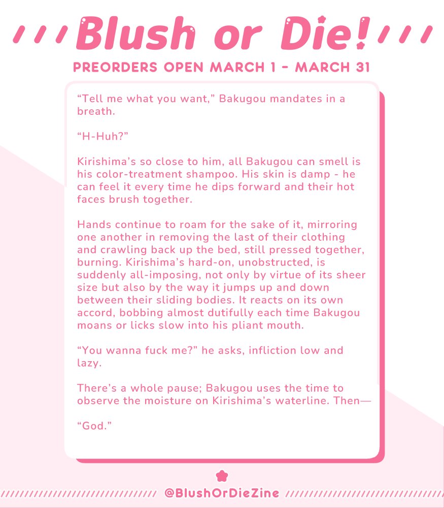 kiricopia's tweet photo. kirishima Gets His in my piece for Blush or Die!

get yours: https://t.co/LFYzuCmKQe https://t.co/3iidwuogyD