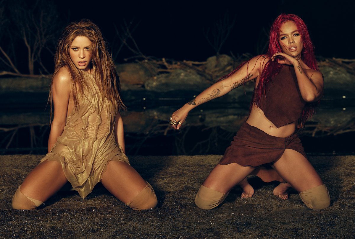 JaumedeLaiguana's tweet photo. On set #tqg  @shakira @karolg https://t.co/Os16r7FHHY