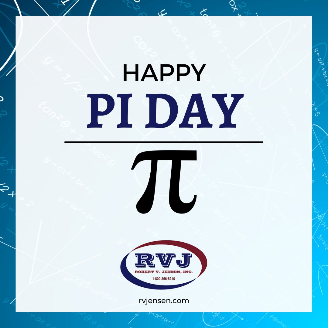 Happy Pi Day from RV Jensen! 🥧 Our fuel distribution company is dedicated to providing high-quality products and services, just like the value of Pi. Contact us today to learn how our expertise and world-class service can benefit your business! #PiDay #RvJensen #FuelDistribution