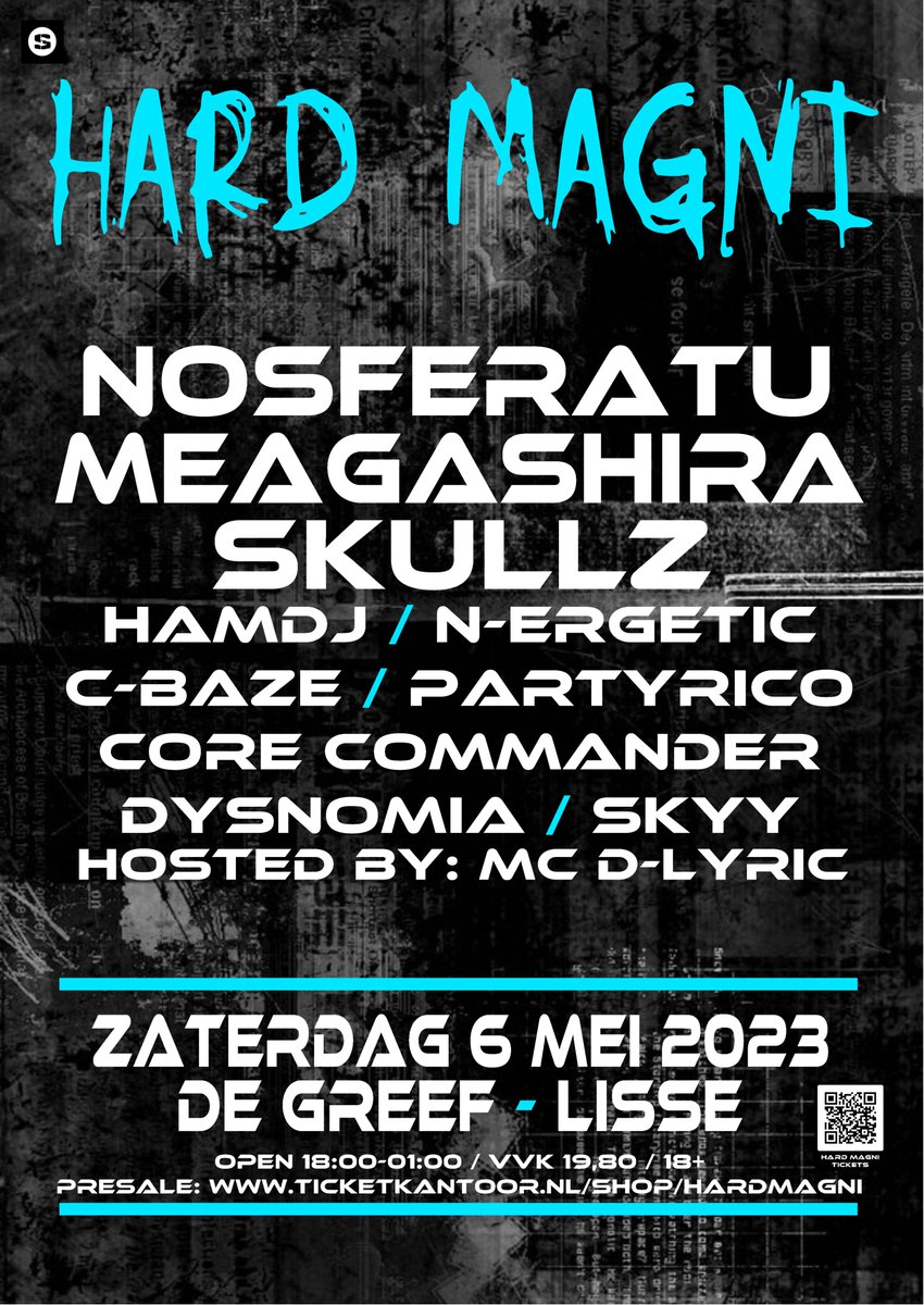 DjSkullz's tweet photo. 6 Mei weer keihard los in Lisse!

Mis het niet :)

#gabber #Rave  #lisse #degreef #nosferatu #meagashira #volgas #hardcore https://t.co/QMrfp5Wevl