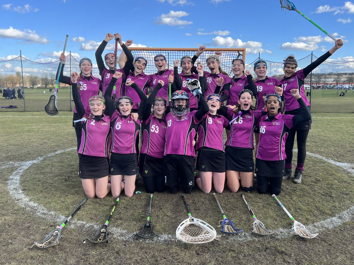 Team_BGS's tweet photo. A great day at the @englacrosse U13A & U15A Nationals. The U13A's reached the semis of Div1 loosing to the eventual winners @WycombeSport. The U15A's qualified for the Championship but narrowly lost to @PutneyHighSport in over time after drawing 3-3! Top16 in the country!🥍#gobgs https://t.co/evK20695lF