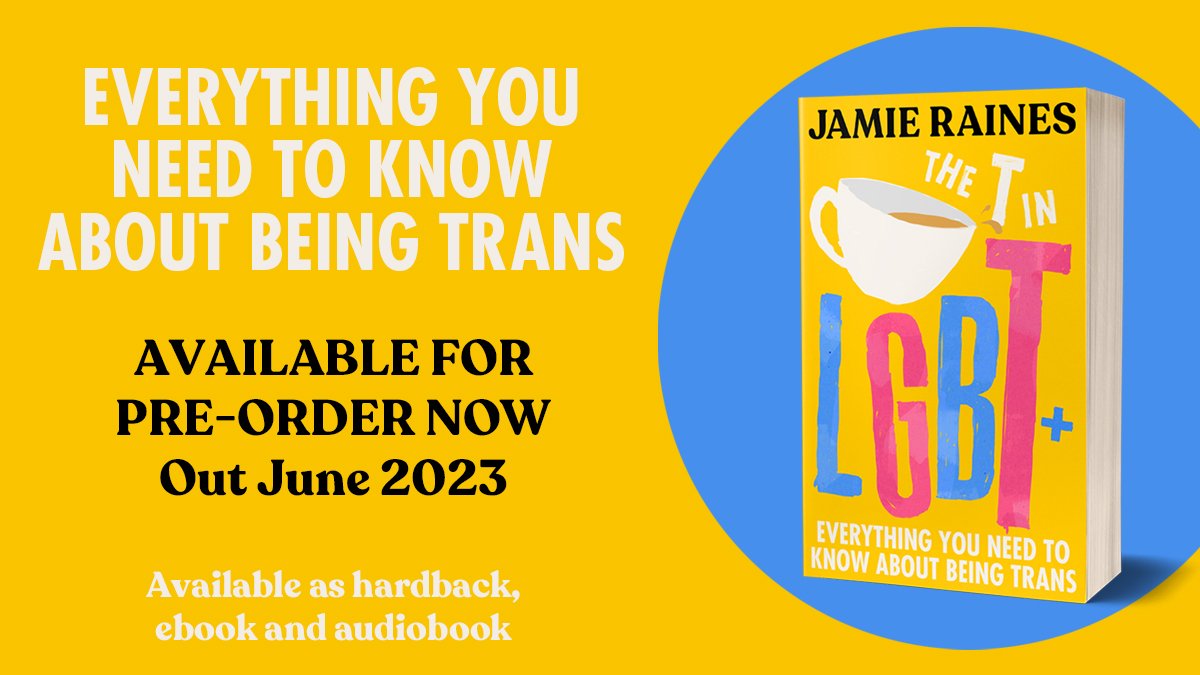I’VE WRITTEN A BOOK! It’s available for pre-order right now: lnk.to/TheTinLGBT & released June this year 🏳️‍⚧️ The T in LGBT is part self-help guide, part memoir, and includes contributions from a range of trans voices. I’m so proud of it and I truly hope it can help others 💛