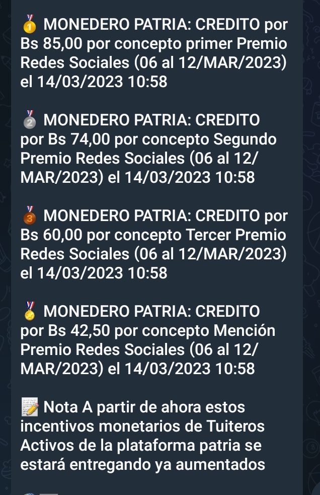 Plataforma de premios monetarios