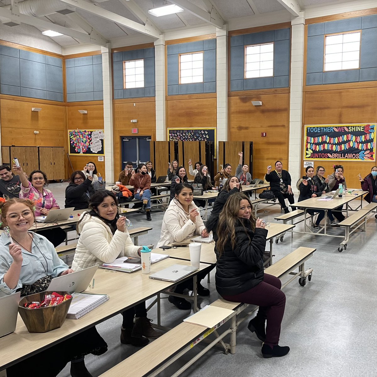 Celebrated student progress with the CA Avenue School staff last week!