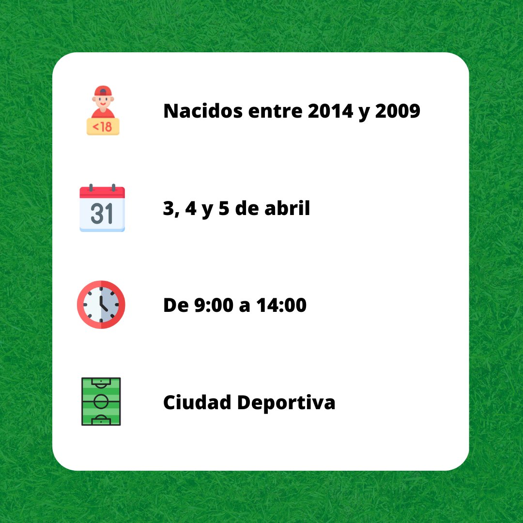 📰 | Campus de Semana Santa EFO  

Te ofrecemos el plan perfecto para estas vacaciones. ¡Ven a jugar al fútbol con nosotros! ⚽ 

📩 Si estás interesado en apuntarte, mándanos un correo a ⏩ aupaefo@gmail.com 

¡Os esperamos! 

#AupaEFO ⬜🟩