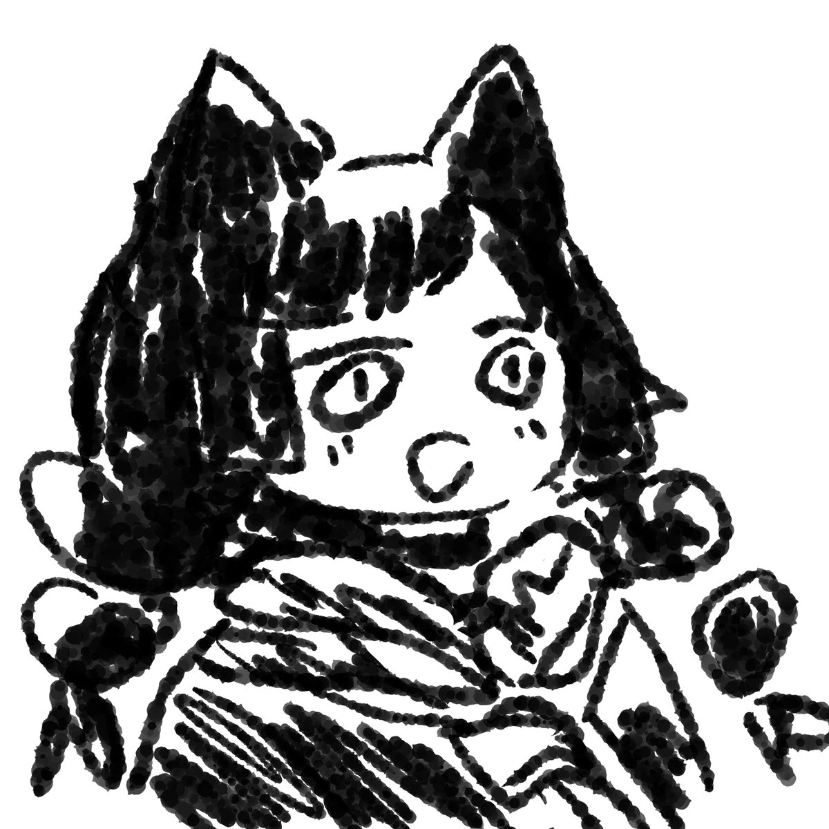 Forgot to share here, but thank you so much for chilling at the stream tonight! Big thanks to @TheGreatShono @rofudesu for the raids!

lazy doodle for today! 