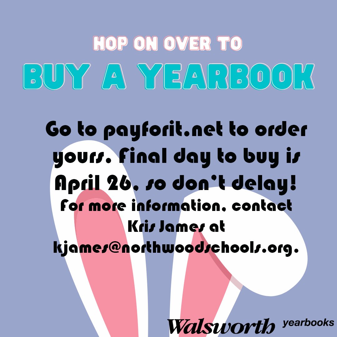 LibLadyJames's tweet image. Hey Rangers! Don&apos;t miss out! Order your yearbook today! #WeGetTo see ourselves in pictures!