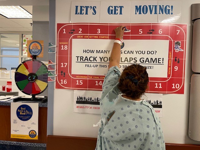 A little #patientengagement goes a long way! #patientmobility #EndPJParalysis #everyBODYmoves #BedRestIsBad #Nursing #ICURehab #FallPrevention #PatientSafetyWeek