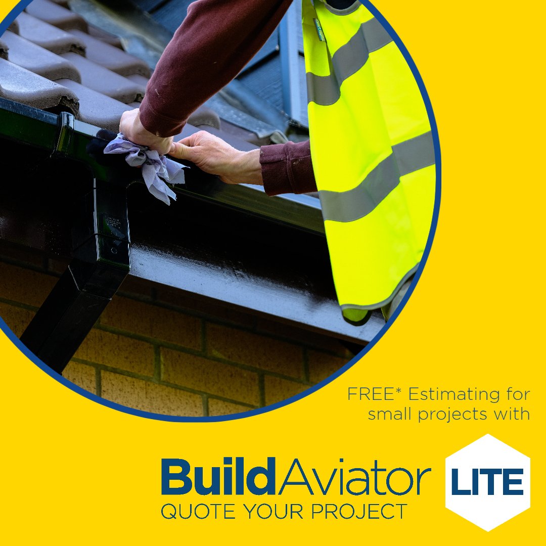 Our Lite service includes projects such as replacing gutter/soffit/fascias?

*FREE for trading Jewson account holders. Try it now:
Speak to an estimator: bit.ly/3vUJx5J
Email us your project: estimates@buildaviator.co.uk

#estimating #construction #builder #trades