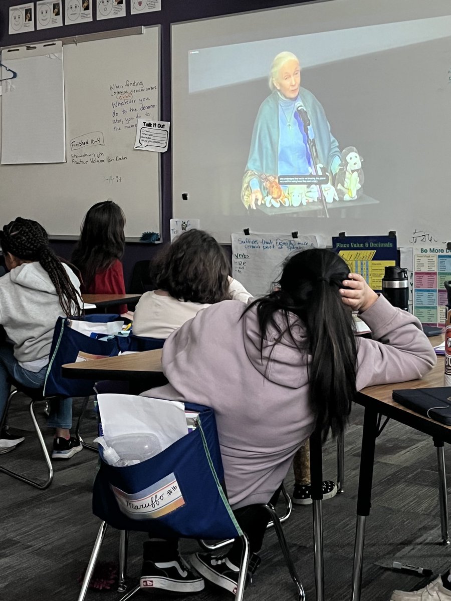 Watching Jane Goodall through ⁦<a href="/DenverMuseumNS/">Denver Museum</a>⁩ Everything she says is inspirational.