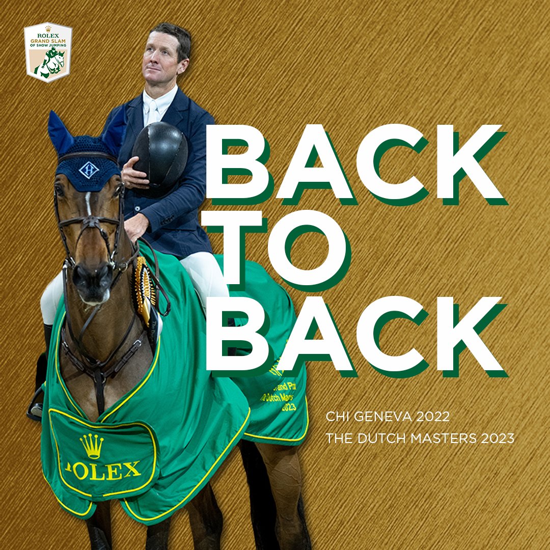 RolexGrandSlam's tweet photo. McLain Ward remains the Live Contender of the Rolex Grand Slam with his amazing HH Azur🐴 🤩

Winners of The Dutch Masters 2023, they keep the Rolex Grand Slam dream alive... 🫣🏆

📸 Rolex Grand Slam / Thomas Lovelock

#JumpIntoHistory #RolexGrandSlam  #McLainWard @IndoorBrabant https://t.co/6yM0eVah69