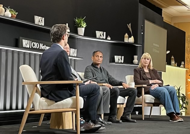 Egnyte's tweet image. Today, our CEO @CloudNotEnough participated in @WSJ&apos;s CIO Network Summit.🗣 

⁣The panel (moderated by @benashwell) focused on the depth of how the #SVB banking crisis affects CIOs &amp;amp; tech leaders while determining if it creates a domino effect on the economy &amp;amp; markets. ⁣#WSJCIO