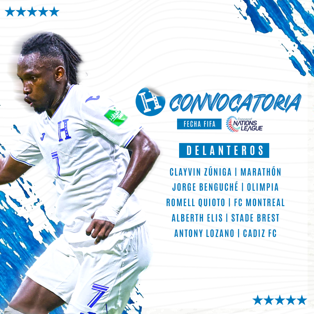 FFH_Honduras's tweet photo. ✅CONVOCATORIA OFICIAL DE #LaH🇭🇳

🔥Los convocados del 👤Profe @DiegoMartinV1 para la próxima fecha FIFA del mes de marzo en disputa de los juegos frente a @LaSelecta_SLV  🇸🇻 y por la @CNationsLeague ➡️ @CanadaSoccerEN  🇨🇦

#LaHsomostodos #FENAFUTH2023 https://t.co/UhUA8DefF7