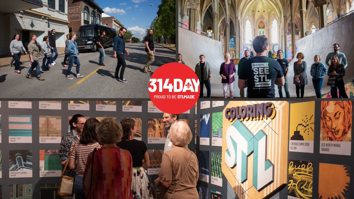 mohistorymuseum's tweet photo. Happy #314Day! Looking for ways to celebrate?
๐จ Check out #ColoringSTL! Visitors can interact with St. Louis's architectural past by coloring it in, right on the walls of the gallery.
๐ฃ Want to get to know St. Louis even deeper? Book a #SeeSTL tour: https://t.co/Fm5g5DlanD https://t.co/M4uksANCHN