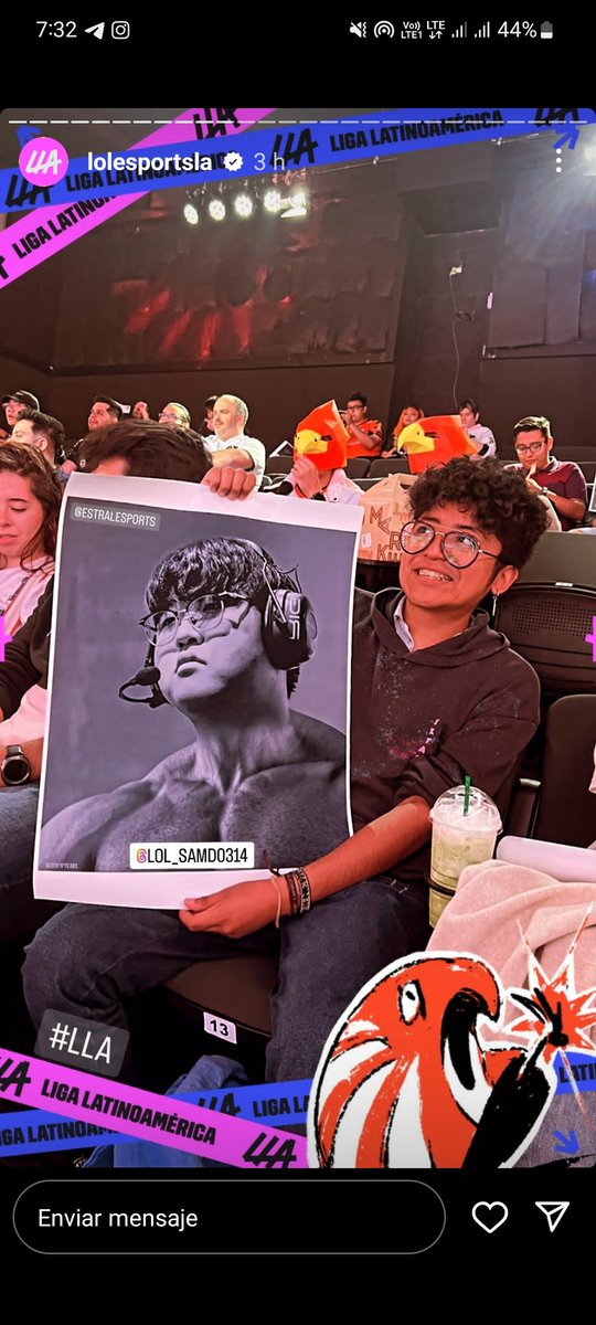 No podre ir al partido, pero desde casa le envío ánimos a <a href="/EstralEsports/">Juan Ibarra</a> y un happy birthday a <a href="/HansSamD2001/">Navi SamD</a> el Gigachad