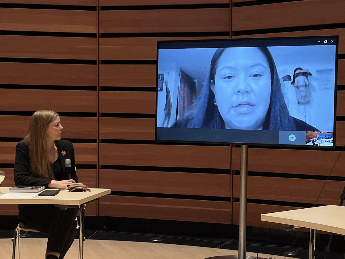 khelmst's tweet photo. Thoughtful &amp; deeply moving conversation between #photojournalist @photobracken and #activist @Snutetkwe on the story behind Amber Bracken’s #WorldPressPhoto2022 and the lost #indigenous children at Canada’s #ResidentialSchools🙏🏽 @CanEmbGermany 🇨🇦 for hosting #everychildmatters https://t.co/WJy1w4XFhA