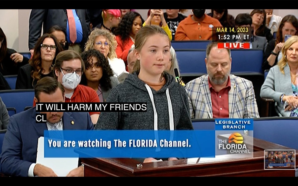 Super proud of my young friend Ingrid who testified against #HB1223. "I thought laws were made to fix problems. What problem is this fixing... Please don't legislate things you don't understand." Great job. <a href="/emceeleman/">Marie-Claire Leman</a>