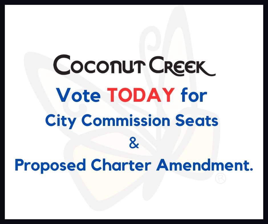 Details for Coconut Creek elections:  coconutcreek.net/news/2023/03/0…
#coconutcreek #mycoconutcreek #creekfamilypd #cityelections