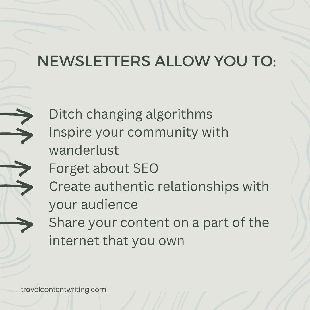Laura4Explorer's tweet photo. Who knew email marketing could be so cool?!🧐

On a real note, it's the future of how brands communicate with their audience. 🥳

In the amount of time it takes you to create a month's worth of social media content, you can have months worth of newsletter content ready to go. 🎯 https://t.co/DV1765xo0U