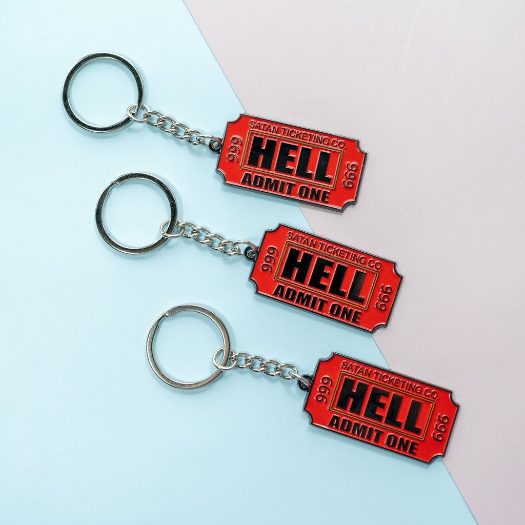 shopmoonmoli's tweet image. Introducing the Hell Admit One keychain, a devilishly delightful accessory that will add a touch of dark humor to your everyday carry. Get yours now&amp;gt;&amp;gt;&amp;gt;bit.ly/hellkeychains #keychains #keychaincollection #keychainsforsale #keychainshop #horror #horroraccessories