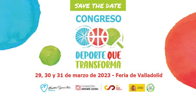 ESFundacion's tweet photo. 📣‼️ 𝗖𝗢𝗡𝗚𝗥𝗘𝗦𝗢 | #DeporteQueTransforma

Quedan dos semanas para el Congreso #DeporteQueTransforma: tres días dedicados a repensar el deporte como herramienta de inclusión social en la infancia.

📅 29-31 marzo
📍 Feria de Valladolid

¡ÍNSCRÍBETE!📝
https://t.co/CQ1Xjqbqiu https://t.co/d5400iiNk4