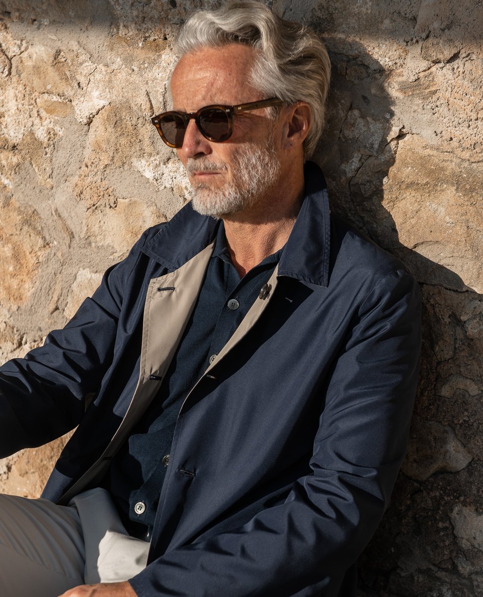 ParmaPini's tweet photo. Our new Beige and Blue Reversible Raincoat 🌧️is made of 100% polyamide, which provides the garment with the ability to repel water and resist water penetration.
https://t.co/AQNOObbu0q
#piniparma #raincoat #reversible #blueraincoat #beigeraincoat #aprilshowers #technicalfabric https://t.co/vxpnrt08pB