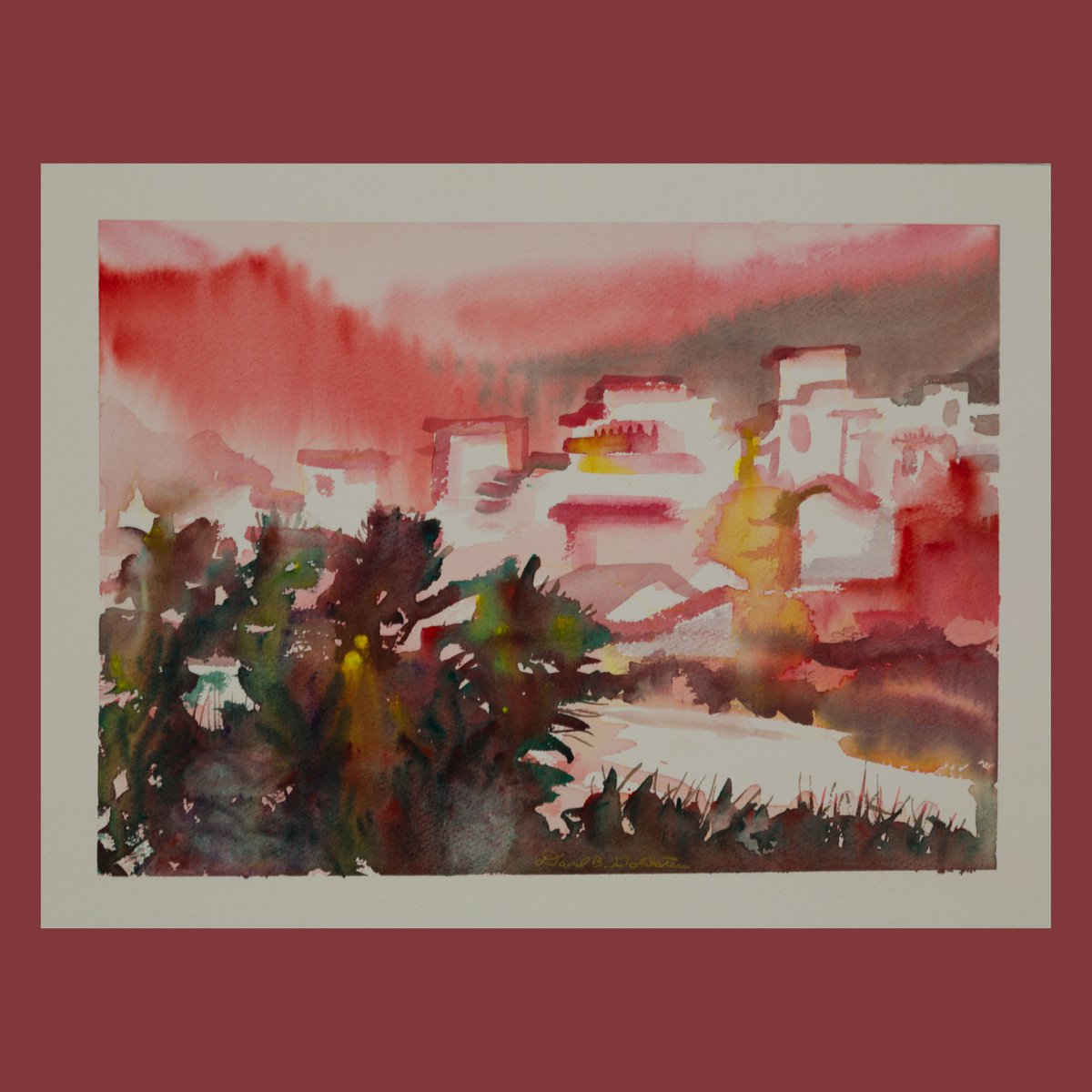 Davidbgoldstein's tweet photo. Paint rivers by not painting them. My own proverb - as I didn't paint this river several years ago :) and now using it to explain an easy way to paint water. #Watercolor #watercolorpainting #china #watertown #mountains #yellowmountains #contemporaryart https://t.co/FTRA6Np1mw