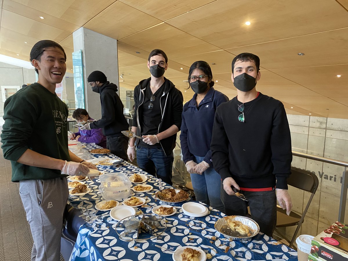 <a href="/TMUmath/">Toronto Metropolitan University Mathematics</a> student unions hosted Pi Day 2023 today with lots of pie enjoyed by all. Thanks to the team <a href="/Metro/">Metro</a> Gould Street store for supporting our event again! #piDay2023 <a href="/TorontoMet/">Toronto Metropolitan University</a>