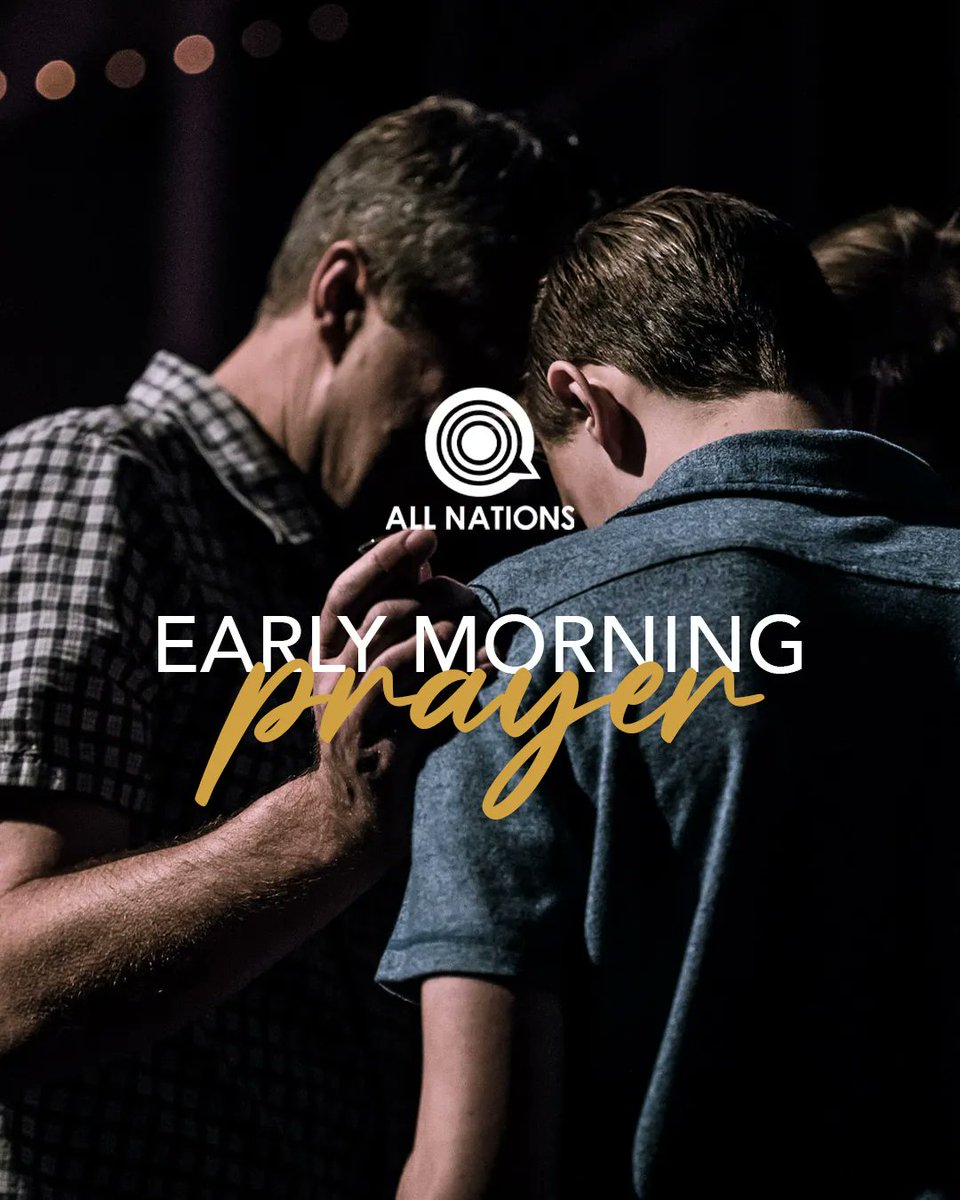 Starting your day with prayer is an excellent way to begin! We invite you to join us for our corporate prayer sessions every Wed, Thurs and Fri from 6am-7am. It's an incredible privilege to be able to pray together in person once again. Come and be part of our prayer community!