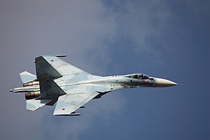Sentletse's tweet photo. Two Russian Su-27 fighter jets shot down a US Air Force combat drone over the Black Sea. 

Decisiveness.

What is a US drone doing there? https://t.co/a7WHlPTPwN