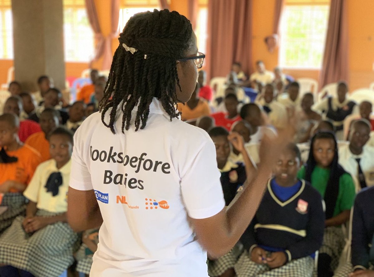 WezeshaGirls's tweet photo. We are always happy to reach out to girls and speak to them about the importance to stay in school and complete their education;
Information is Power &amp; whenever possible, lets give them our time and listen to their Challenges:
#EndChildMarriage #BooksBeforeBabies @GirlsFirstFund https://t.co/N4rO3VuDBR