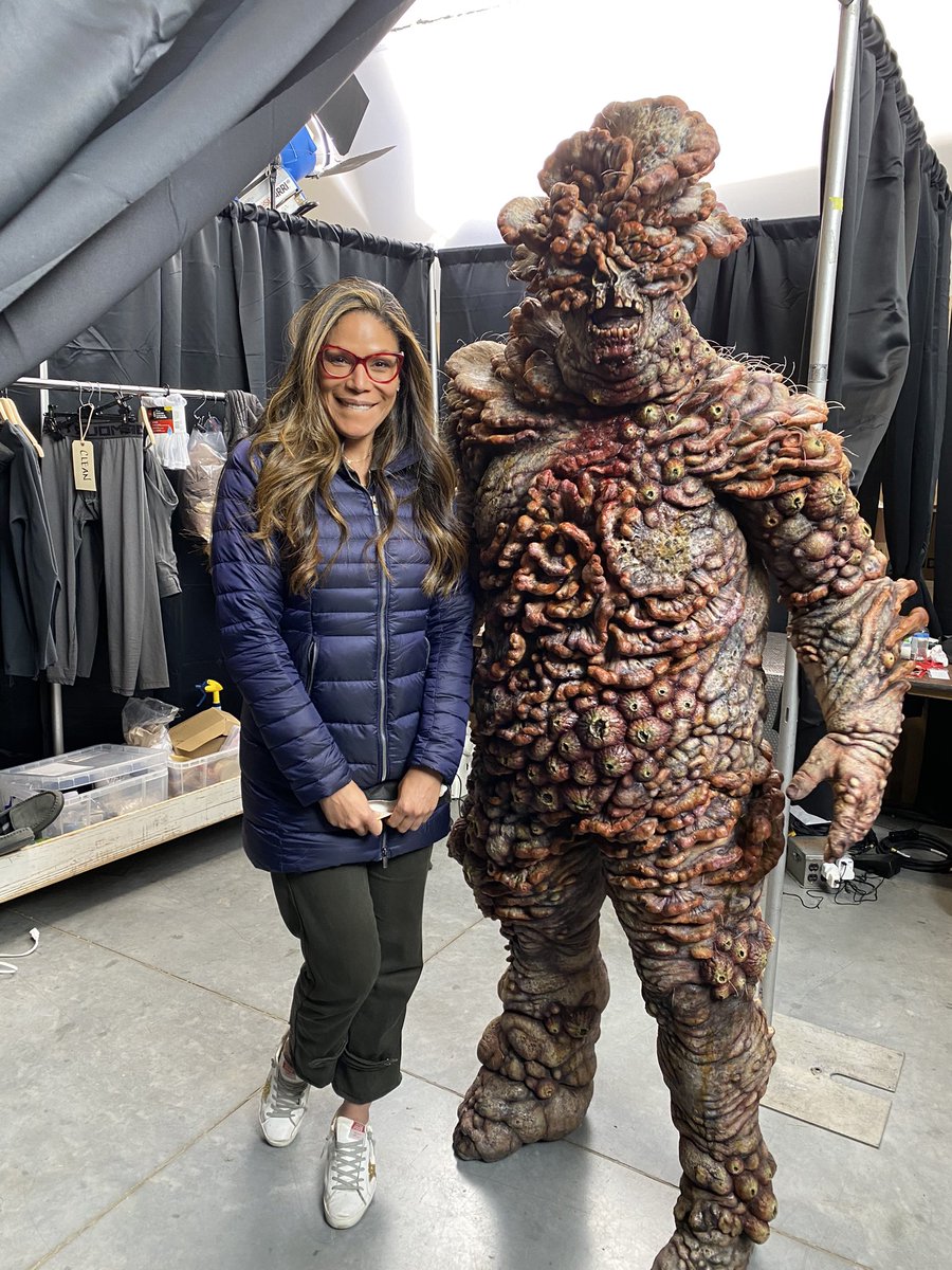 MerleDandridge's tweet image. How do I quantify the experience of @TheLastofUsHBO? I can’t. But this has consistently been my reaction to…all of it. Thank you @Neil_Druckmann and @clmazin for listening to my incessant squealing.  I will never stop being grateful. #tbt #bloater #TheLastOfUs