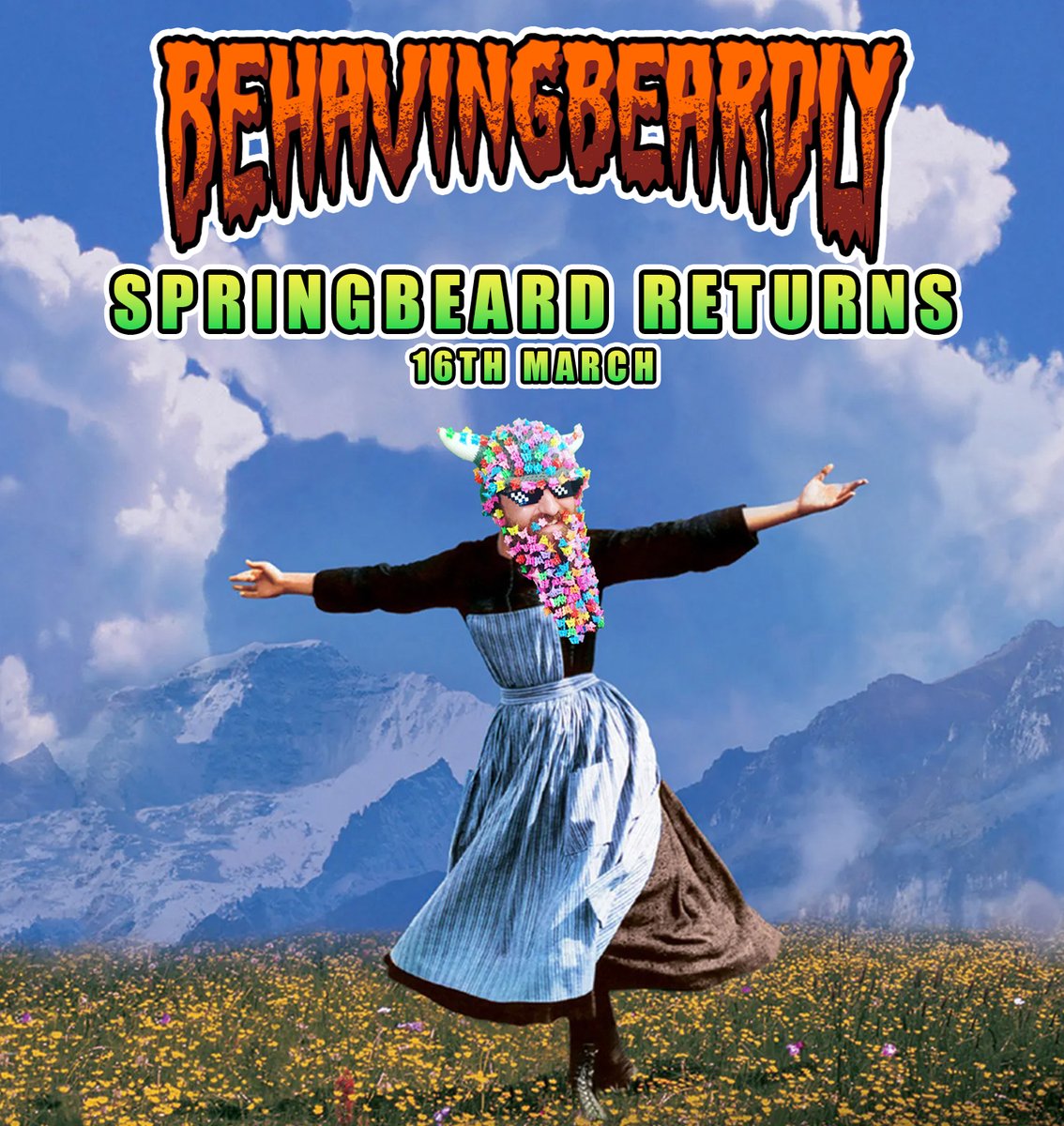 BehavingBeardly's tweet photo. IT'S BACK! #SpringBeard returns from the 16th March! https://t.co/8vj8QU3WIB