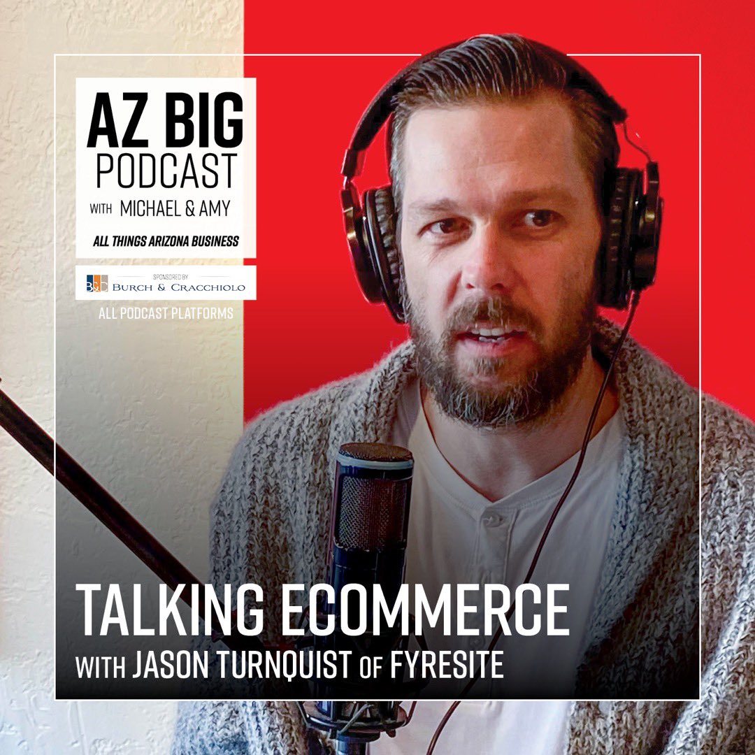 AZ BIG Podcast episode 77 has dropped! Jason Turnquist, co-founder and CEO of Fyresite talks to Michael and Amy about the latest in eCommerce. 

LINK IN BIO

#azbigmedia #azbigpodcast #fyresite #ecommerce #businessnews #arizonabusinessnews #businessnewswebsite #arizonabusiness