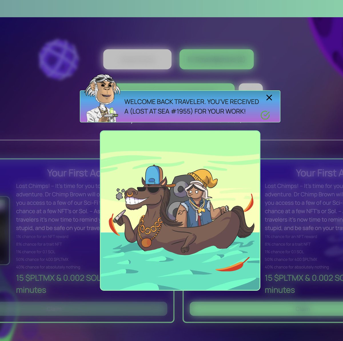 Hungry •$• (@hungry_sol) on Twitter photo My first adventure with the @TTChimpsClub and I have returned with a <a href="/lostatseanft/">Lost At Sea 🌊</a>! I’m so happy 😁🔥 My first adventure with the @TTChimpsClub and I have returned with a <a href="/lostatseanft/">Lost At Sea 🌊</a>! I’m so happy 😁🔥